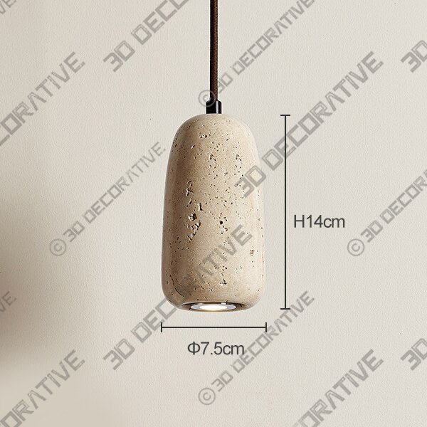 TRAVERTINE WABI LIGHTS 7 - 3D Decorative