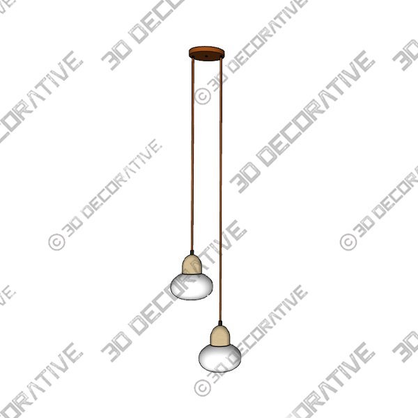 TRAVERTINE WABI LIGHTS 7 - 3D Decorative