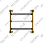 Shelf-6-3-1.jpg MODERN TRIPLE GLASS SHELF - 3D Decorative