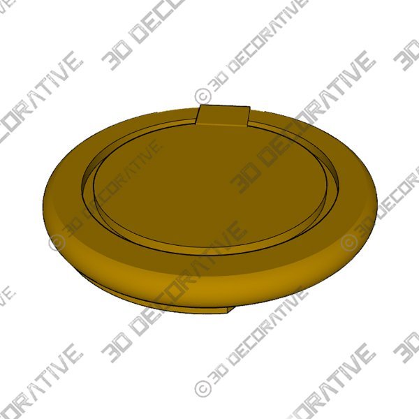 Xiedeai Zinc Alloy Round Shaped Hidden Cabinet Cupboard Pulls - 3D Decorative