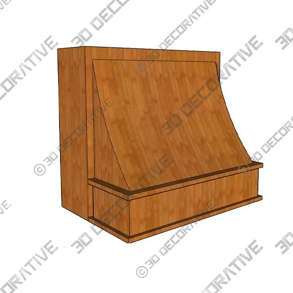 Z200-SERIES (STANDARD) WALL MOUNT STYLE RANGE HOOD - 3D Decorative