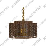 Niamh 4 - Light Drum Pendant - 3D Decorative