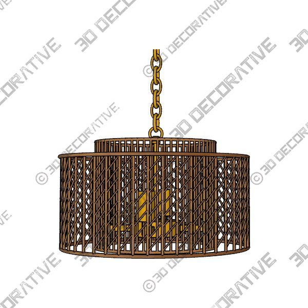 Pendent-1-7.jpg Niamh 4 - Light Drum Pendant - 3D Decorative