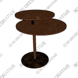 Nomon Side Table with Marble Top by Andres Martinez - 3D Decorative