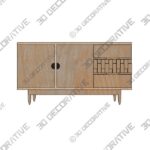 3_600x600-143.jpg Petterson 55.12” Wide 3 Drawer Sideboard - 3D Decorative