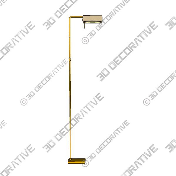 Racquel 68″ Task Floor Lamp - 3D Decorative