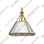 Remi Black Conical Pendant Light - 3D Decorative