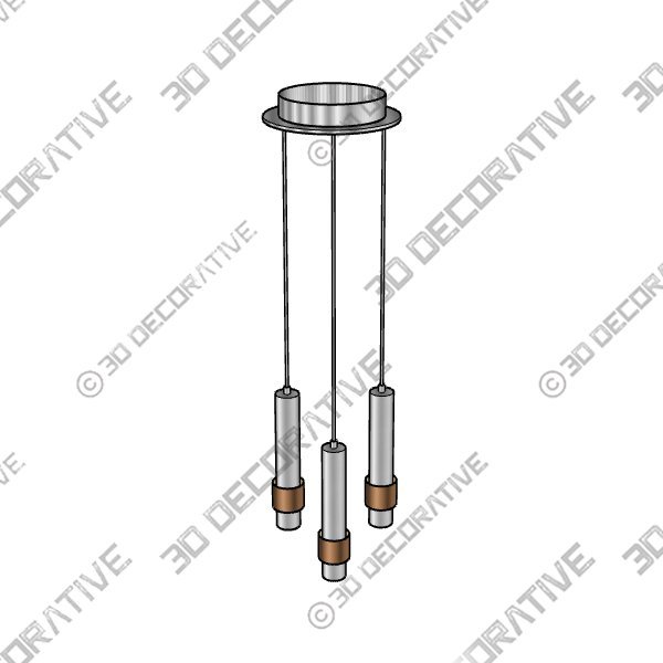 Pendant-1-54.jpg Reveal 11 Inch 3 Light LED Multi Light Pendant by ET2 Lighting - 3D Decorative