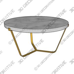 Dolomiti New Calacatta Marble Coffee Table - 3D Decorative