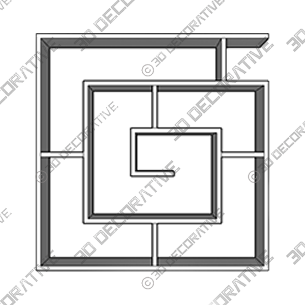 Abston Geometric Bookcase - 3D Decorative