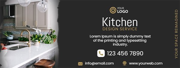 Facebook Cover Banner - 3D Decorative