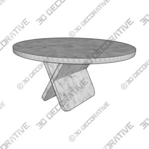 Marble Dining Round Table Dovain Studio Designer Sergio Prieto Contemporary - 3D Decorative