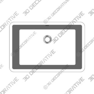 522429 Precis SILGRANIT 27" L x 17.75" W Undermount Kitchen Sink - 3D Decorative