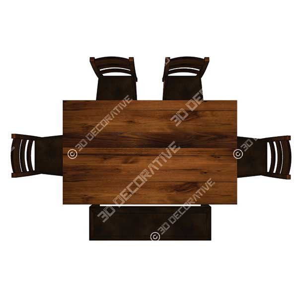 Carolina 6 Piece Dining Set - 3D Decorative