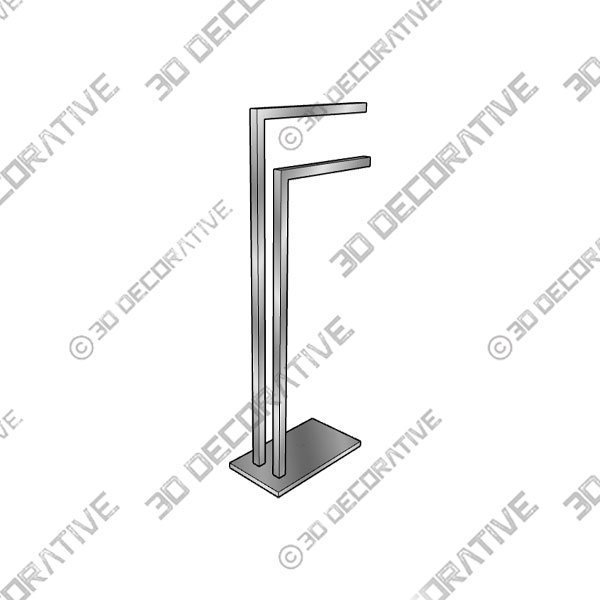 1_600X600-267.jpg Chrome Floor Standing Towel Stand - 3D Decorative