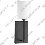 Light-6-8.jpg Quorum Tempo 1-light Wall Mount Light Fixture Aged Brass - 3D Decorative