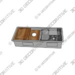 Sink-4-7-1.jpg Ruvati 45-inch Workstation Two-Tiered Ledge Kitchen Sink Undermount 16 Gauge Stainless SteelĀ - 3D Decorative