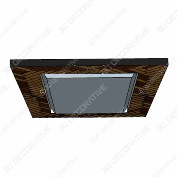 Stone & Beam Rustic Wood and Rope Geo Mirror, 36 H - 3D Decorative