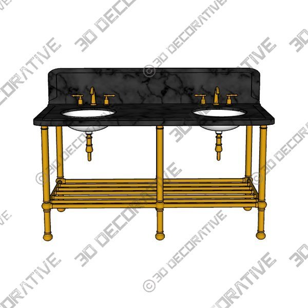Vanity-Basin-1.jpg THE DOUBLE CRAKE VANITY BASIN SUITE - 3D Decorative