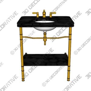 THE SINGLE LADYBOWER VANITY BASIN SUITE - 3D Decorative