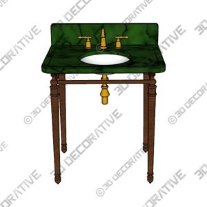 THE SINGLE LOCKY VANITY BASIN SUITE - 3D Decorative