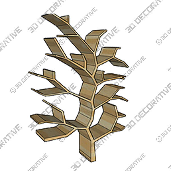 Tree Shape Bookshelf - 3D Decorative