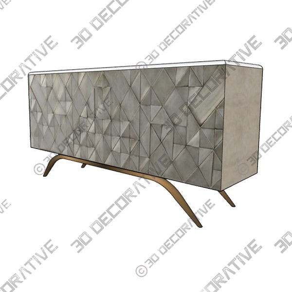 3_600x600-110-1.jpg Triangle Cabinet, Brass - 3D Decorative