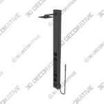 VIGO Bowery Square Spray Head Shower System With Tub Filler, Matte Black - 3D Decorative