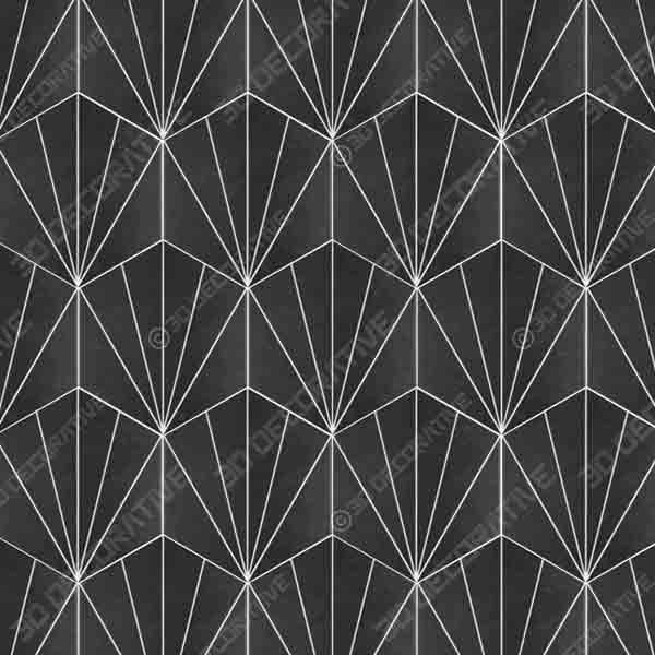 White-and-Black-Misha-Hex-Porcelain-Mosaic-Tile-Part-number-WFFCDASBX-600x600-1.jpg White and Black Misha Hex Porcelain Mosaic Tile (Part number WFFCDASBX) - 3D Decorative