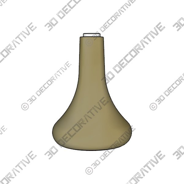 Wood Vase – Chestnut - 3D Decorative