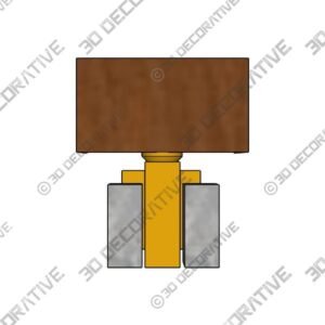 YOUR MAJESTY GOLD (GREY MARBLE) WALL LIGHT - 3D Decorative