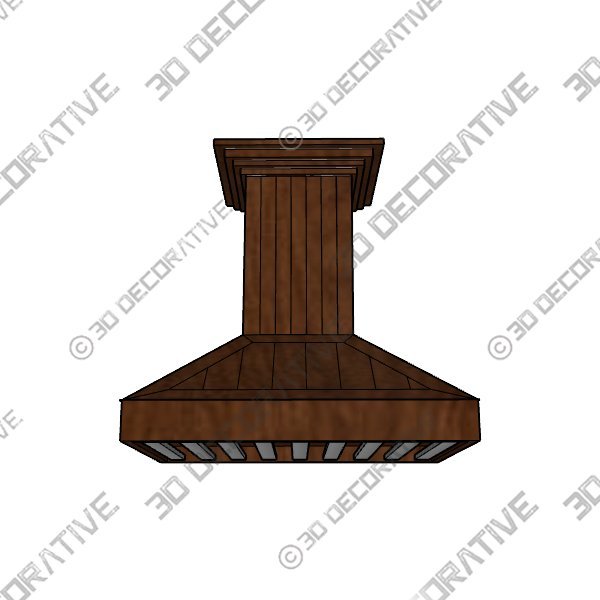 Hood-1-2.jpg ZLINE Wooden Wall Mount Range Hood In Rustic Light Finish - 3D Decorative