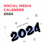 Product Free Social Media Calendar 2024 - 3D Decorative