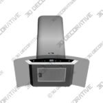 30 Wall Mount Glass Range Hood LH2-30G with LCD - 3D Decorative