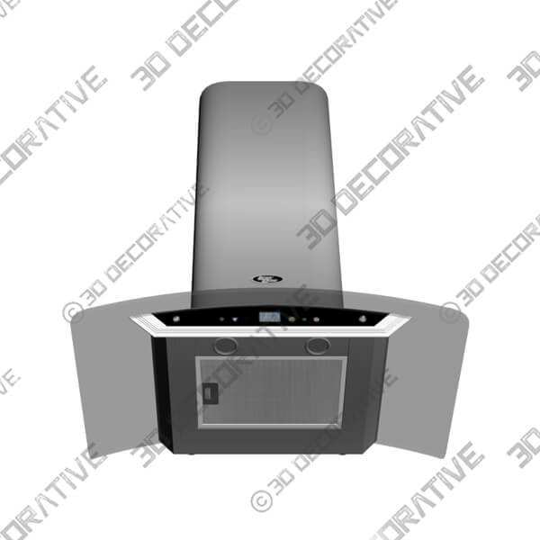 30 Wall Mount Glass Range Hood LH2-30G with LCD - 3D Decorative
