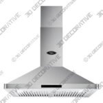 36 Wall Mount Pyramid Range Hood LH3-36 with LED - 3D Decorative