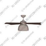 52 LED Century IndoorOutdoor Ceiling Fan - 3D Decorative