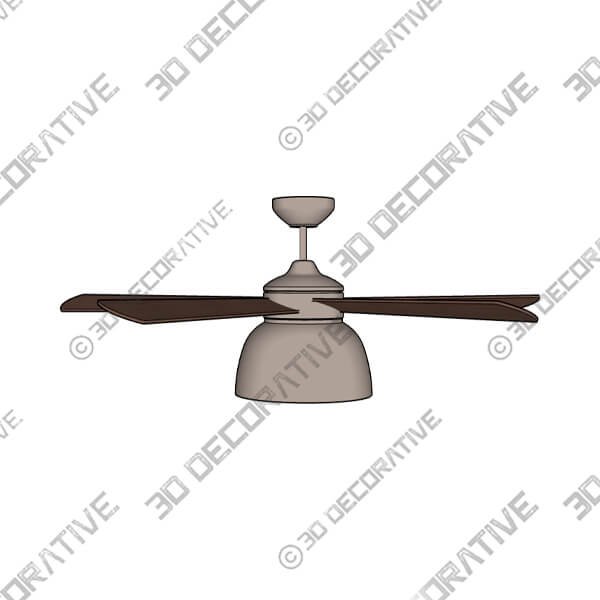 52 LED Century IndoorOutdoor Ceiling Fan - 3D Decorative