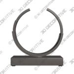 Abyss 9 High Matte Black Metal Sculpture - 3D Decorative