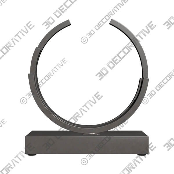 Abyss 9 High Matte Black Metal Sculpture - 3D Decorative