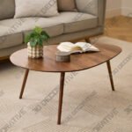 Amoeba Wild Walnut 42.5 Wide Coffee Table-3DDecorative Amoeba Wild Walnut 42.5 Wide Coffee Table - 3D Decorative