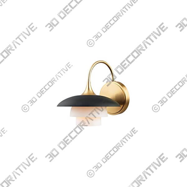 Barron 1-Light Wall Sconce - 3D Decorative