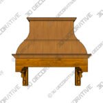 Birmingham BDP1 with corbels & plinths Series RANGE HOOD - 3D Decorative