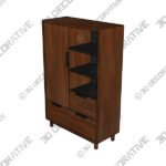 Carson Tall Cabinet - 3D Decorative