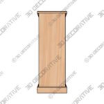 Book Case (3) (5) Corona Pine Low Bookcase - 3D Decorative