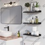 Dark Brown Kinnu 3 Piece Floating Shelf - 3D Decorative