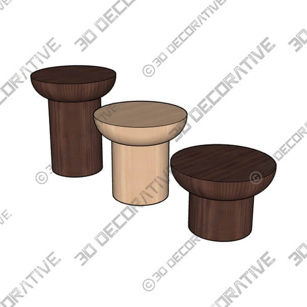 Dombak Side Table - 3D Decorative