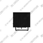 TV Unit (3) (3) Freddie TV Unit for TVs up to 60 - 3D Decorative
