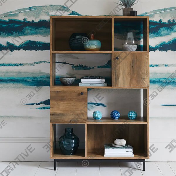 Fulton Bookcase - 3D Decorative