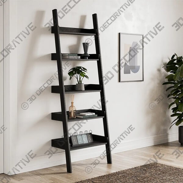 Fulton Ladder Bookcase - 3D Decorative